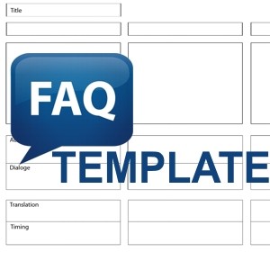 frequently asked question template