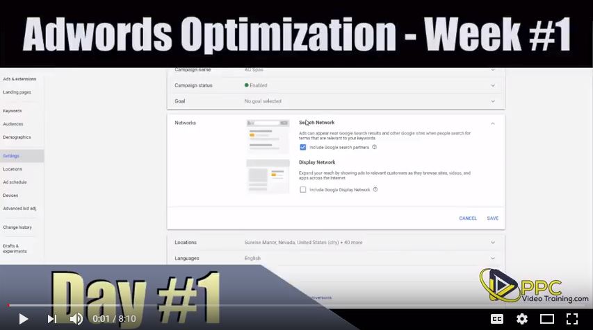 Adwords Optimization Series… Day #1